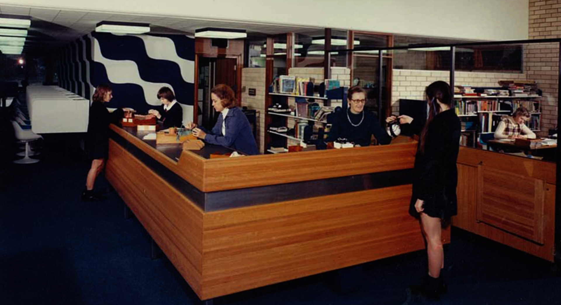 Isabelle McKinney Harrison Library Circ Desk